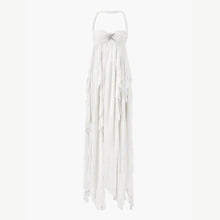Aurelia | Damen Rückenfreies Maxikleid Volants – Rückenfrei Maxi Volant 2026 – Weiß