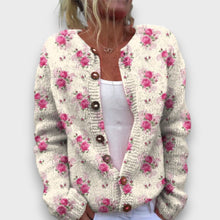 Rosalie – Cardigan mit Rosendruck – Stil 1