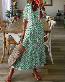 Serenity | Bohemian Embrace Dress – Grün
