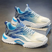 Herren Sneaker Chunky Sohle - Auron – Weiß Blau