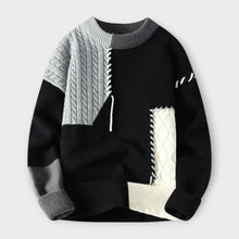 Leonardo - Exklusiv-Strickpullover – Grau - Schwarz