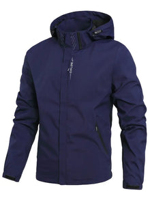 Norberto – Wasserdichte Jacke Mit Langen Ärmeln – Marineblau