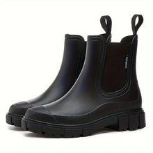 Maria | Damen Wasserdichte Slip-On Chelsea Stiefel – Schwarz