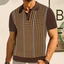 Nicholas | Spitzer Kragen Regular-Fit Poloshirt – Braun