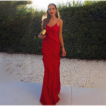 ROSARIA | Elegantes Kleid mit Raffungen – Rot