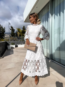 Elegantes Kleid für Damen – Weiß