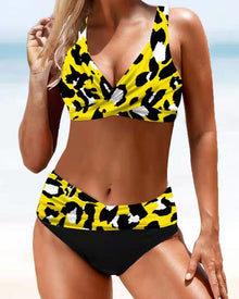 Eliana | Bunter und eleganter Bikini – Gelb
