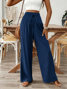 Rebeki - Atmungsaktive Lange Hose Aus Baumwolle – Marineblau