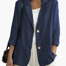 Damen Blazer im lässigen Business Look – Marineblau