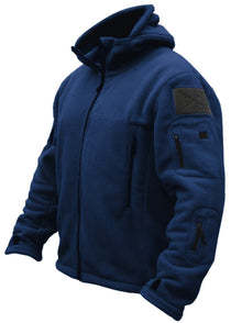 Warme Fleece-Reißverschluss-Winddichte Outdoorjacke Für Herren | Perfekt für Outdoor-Aktivitäten – Marine Blau