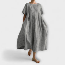 Bianca - Langärmliges Freizeitkleid – Grau