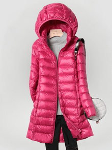 Norlina | Ultraleichte Jacke für stilvolle Wärme – Dunkelpink