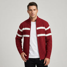 Loick - Strickjacke mit Reißverschluss und Langen Ärmeln – Rot