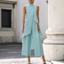 Maryam - Elegantes Langes Kleid – Himmelblau