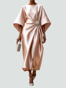 Isadora - Elegantes Maxikleid im zeitlosen Design – KHAKI