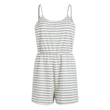 Damen stylischer Jumpsuit mit verstellbaren Trägern und Gummizug in der Taille Drune – Grau