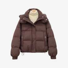 Clara | Winter-Pufferjacke – Kaffee