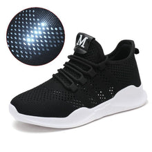 Herren Atmungsaktive Mesh Leuchtende Sneakers Fudus – Hohl Schwarz