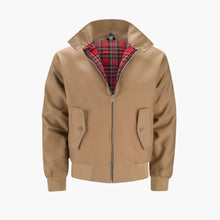 Rippbündchen Harrington Jacke für Herren – Kamel
