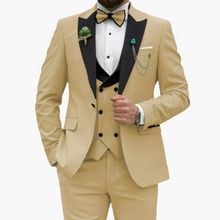 Stylisher Slim Fit Anzug - moderner Look für Herren zur Hochzeit – Khaki