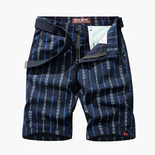 Herren Shorts aus Polyester mit Taschen für Sommer Outdoor – Blau