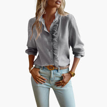 Johanna | Elegante & Stilvolle Bluse – Grau
