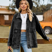Drune | Klassisches Vintage Denim Jacke für Damen – Schwarz