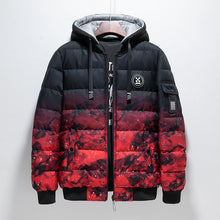 Steppjacke im urbanen Design für Herren - Kaien – Rot