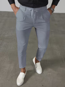 Krsto – High-End-Hosen MIT Hohem Bund – Grau