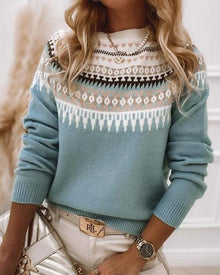 Florita | Eleganter Winterpulli – Blau