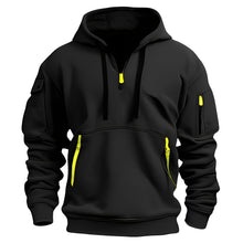 Burton - Moderner Hoodie mit halbem Reißverschluss – Schwarz