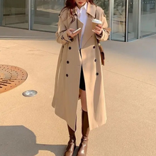 Langer Eleganter Luxe Trenchcoat für Damen | Ideal für den Winter – Khaki