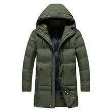 Herren Winterjacke | Gepolsterter Mantel Mit Kapuze – Grün
