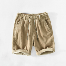 Herren Lässige Cordshorts | Atmungsaktiv und Bequem – Beige