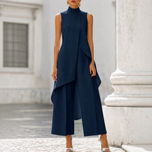 Maryam - Elegantes Langes Kleid – Marineblau