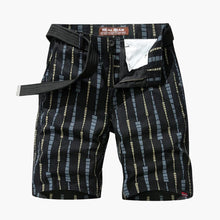 Herren Shorts aus Polyester mit Taschen für Sommer Outdoor – Schwarz