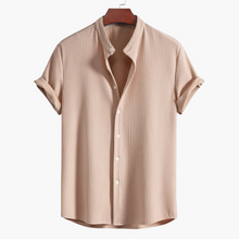 Cyrus | Herrenhemd mit Stehkragen – Beige