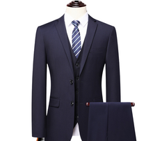 Herren Formelle Hochzeitsgast Anzug | Dreiteiliges – Marineblau