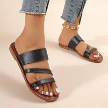Patricia - Weiche Bequeme Lauf Sandalen – Schwarz
