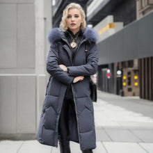 Tahlia Damen warmer Wintermantel – Grau