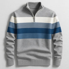 Gestreifter LORVEN Pullover – Grau