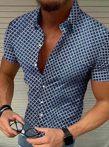 Emil - Herren Style Hemd Bequemer Tragekomfort – Blau
