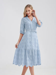 Angelica - Sommerkleid Ihr Vielseitiger Begleiter – Blau