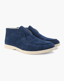 Keynes - Hohe Wildleder Hausschuhe – Blau