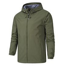 Herren Regenjacke | Wasserdichte – Grün