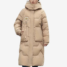 Lizzy | Langer Wintermantel – Khaki