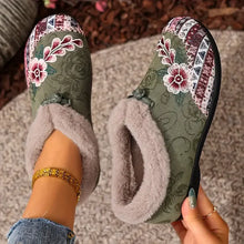 Dannelia – Bequeme Schuhe Aus Kunstfell – Grün