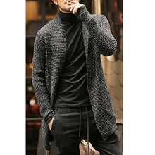 Herren lässige Strickjacke mit stylishen Details Aliams – Dunkelgrau