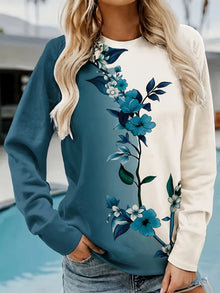 Vanina - Langärmliges Hemd Mit Blumenmuster – Grün