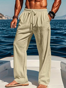 Hermann™ | Einfarbige Leinenhose – Beige